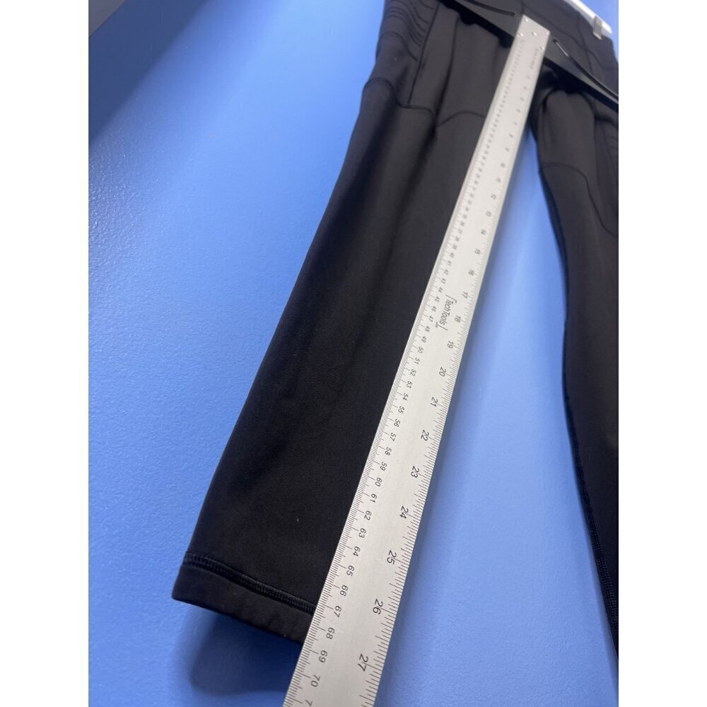 Lululemon High-Waisted Leggings Women 8 Black Side Pocket hiking Active - Picture 6 of 9